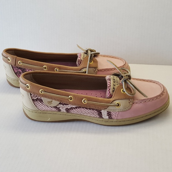 Sperry Shoes - Sperry Top-Siders Angelfish pink & snake skin